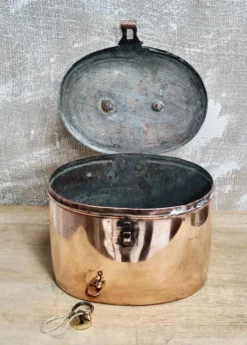 Victorian Copper & Brass Hat Tin 16 Victorian Copper & Brass Hat Tin -Chairish Shop victorian copper and brass hat tin 6758