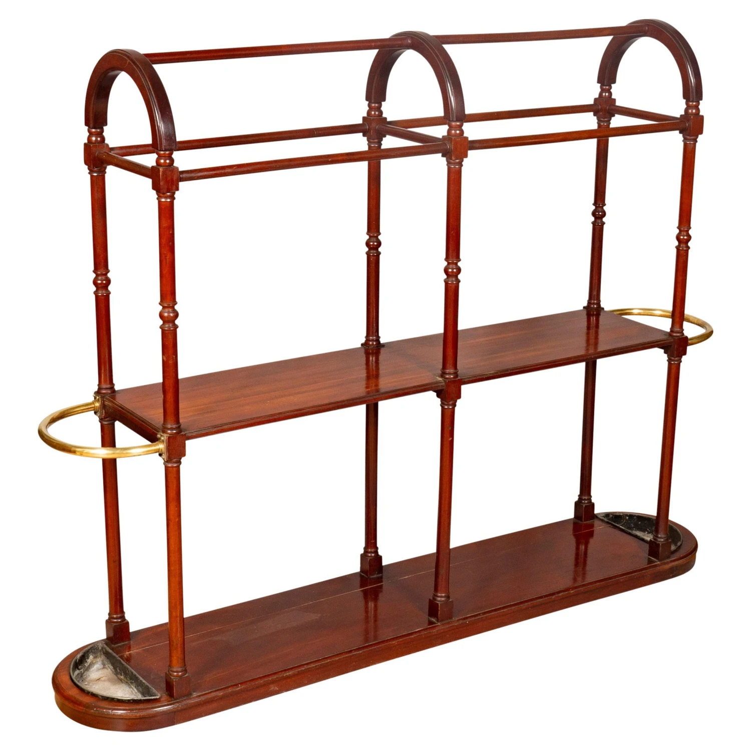 Victorian Mahogany Entrance Hall Boot And Umbrella Stand 9 Victorian Mahogany Entrance Hall Boot And Umbrella Stand - Image 9