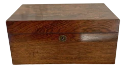 Victorian Rosewood Tea Caddy, 1860a