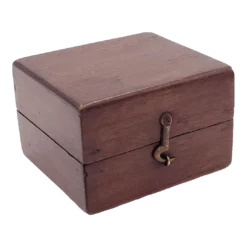 Victorian Small Mahogany Box, U.k. Circa 1860