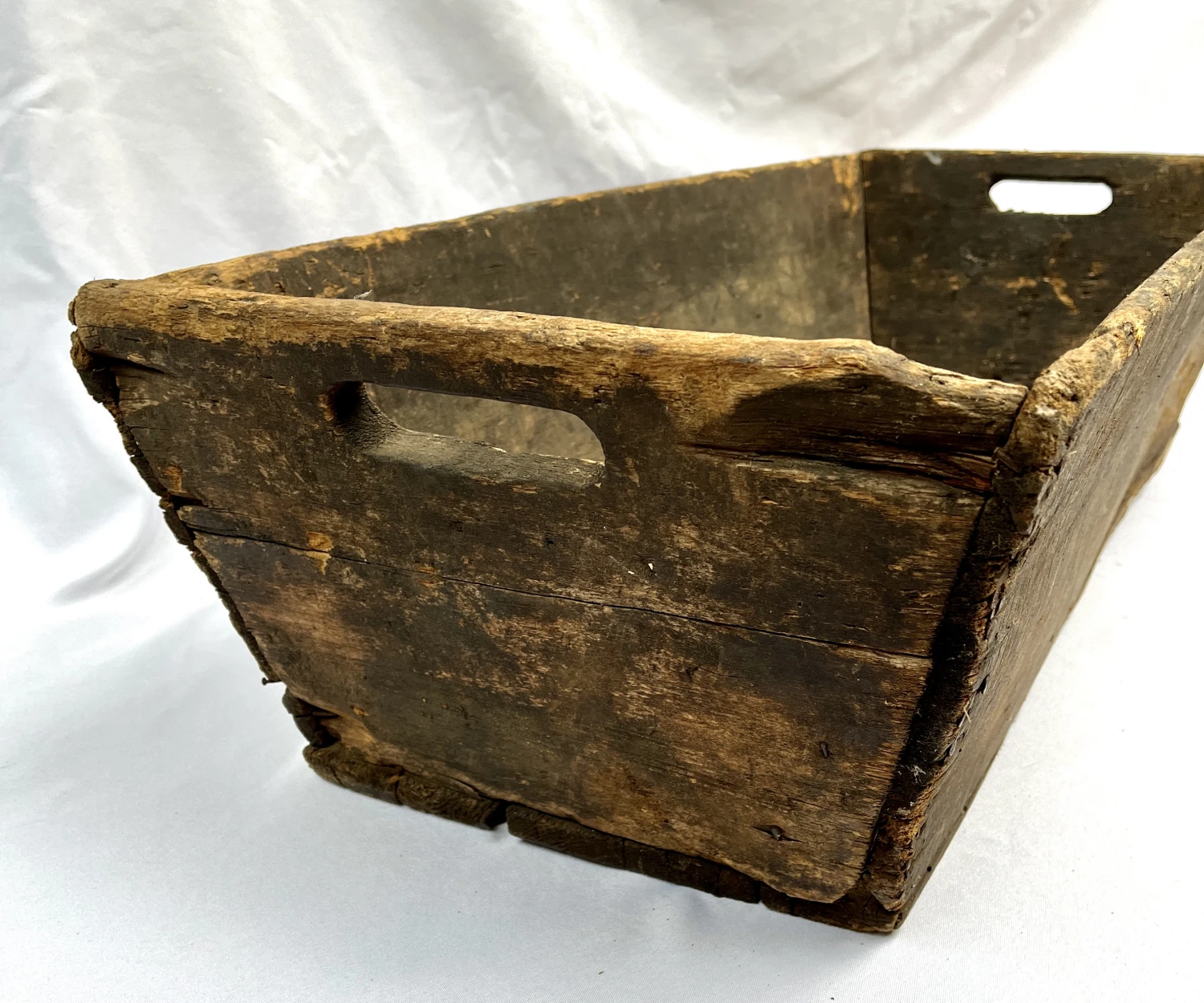 Vintage 1930s French Wine/Champagne Shallow Wood Market Crate 5 Vintage 1930s French Wine/Champagne Shallow Wood Market Crate - Image 5
