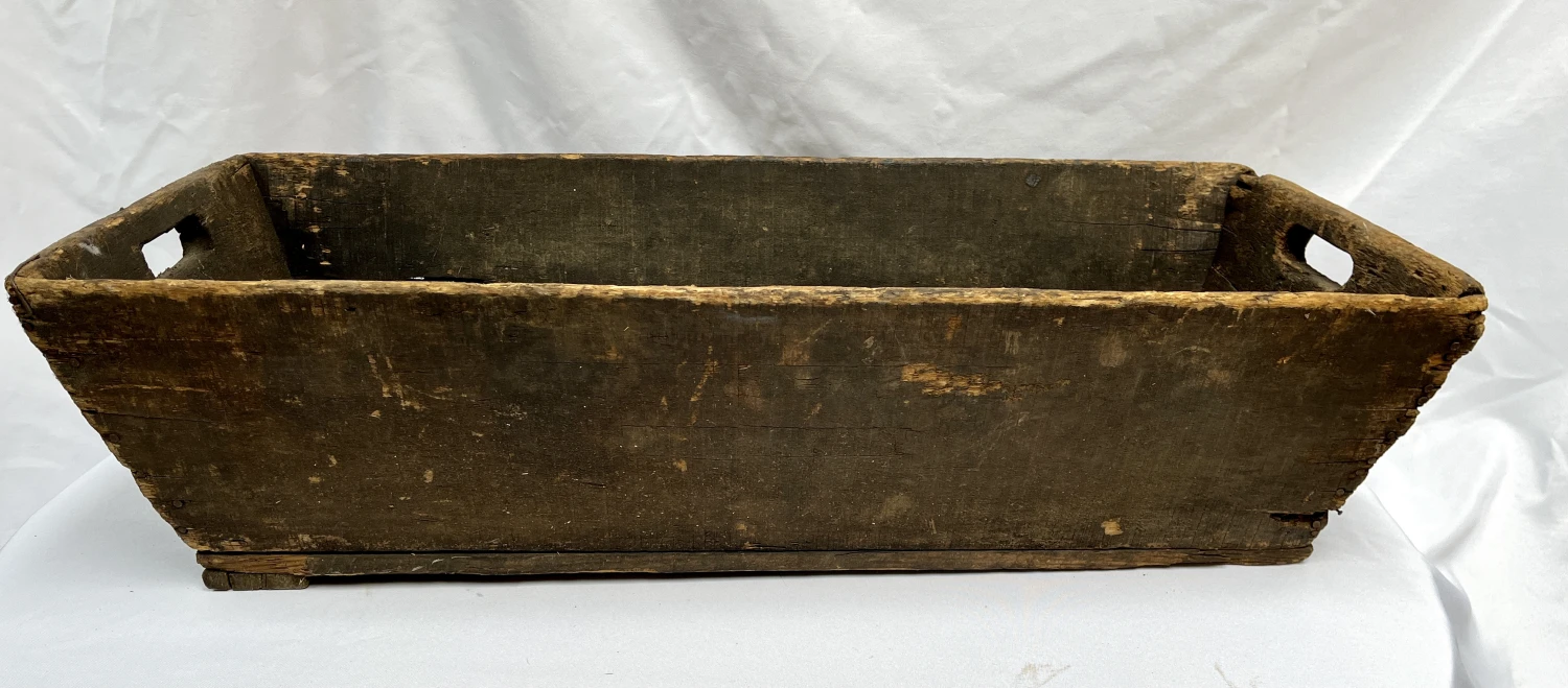 Vintage 1930s French Wine/Champagne Shallow Wood Market Crate 7 Vintage 1930s French Wine/Champagne Shallow Wood Market Crate - Image 7