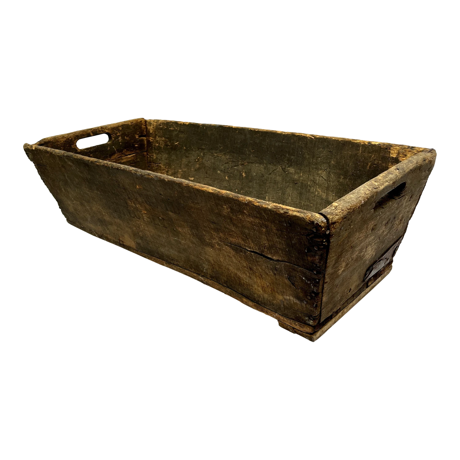 Vintage 1930s French Wine/Champagne Shallow Wood Market Crate 1 Vintage 1930s French Wine/Champagne Shallow Wood Market Crate