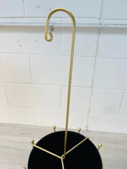 Vintage 1950s Black & Gold Metal Umbrella Stand -Chairish Shop vintage 1950s black and gold metal umbrella stand 1532 scaled