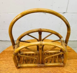 Vintage 1960s Arched Rattan Magazine Rack 10 Vintage 1960s Arched Rattan Magazine Rack -Chairish Shop vintage 1960s arched rattan magazine rack 2401 scaled