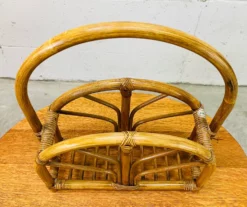 Vintage 1960s Arched Rattan Magazine Rack 12 Vintage 1960s Arched Rattan Magazine Rack -Chairish Shop vintage 1960s arched rattan magazine rack 7598 scaled