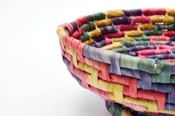Vintage 1980s Rainbow Woven Basket -Chairish Shop vintage 1980s rainbow woven basket 6127 scaled
