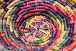 Vintage 1980s Rainbow Woven Basket -Chairish Shop vintage 1980s rainbow woven basket 6745 scaled