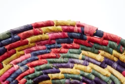 Vintage 1980s Rainbow Woven Basket -Chairish Shop vintage 1980s rainbow woven basket 9346 scaled