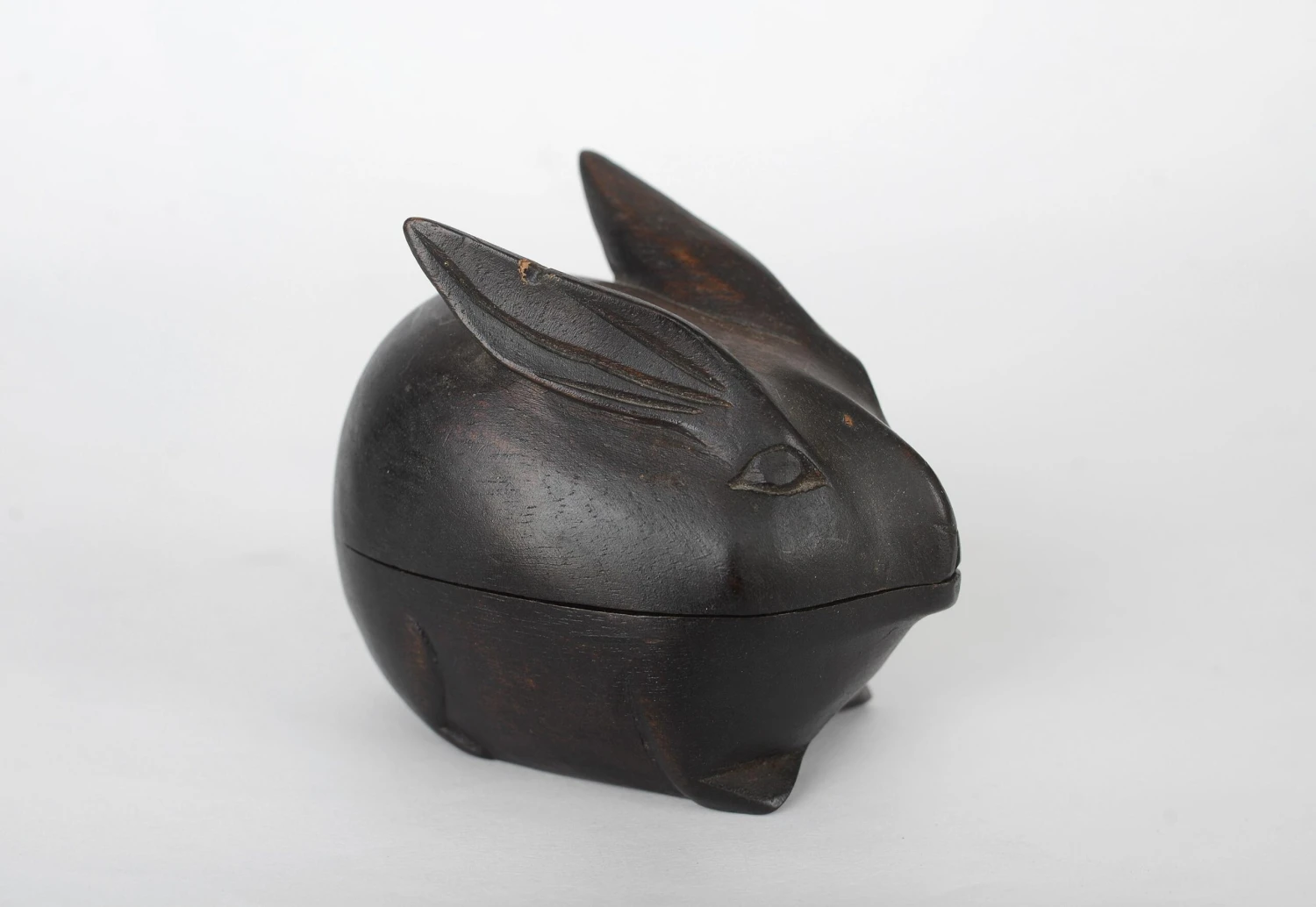 Vintage Arthur Court Folk Art Hand-Carved Wooden Rabbit Trinket Boxes - Set Of 2 6 Vintage Arthur Court Folk Art Hand-Carved Wooden Rabbit Trinket Boxes - Set Of 2 - Image 6