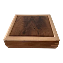 Vintage Artisan Hand Made Inlay Exotic Wood Dresser Or Jewelry Box