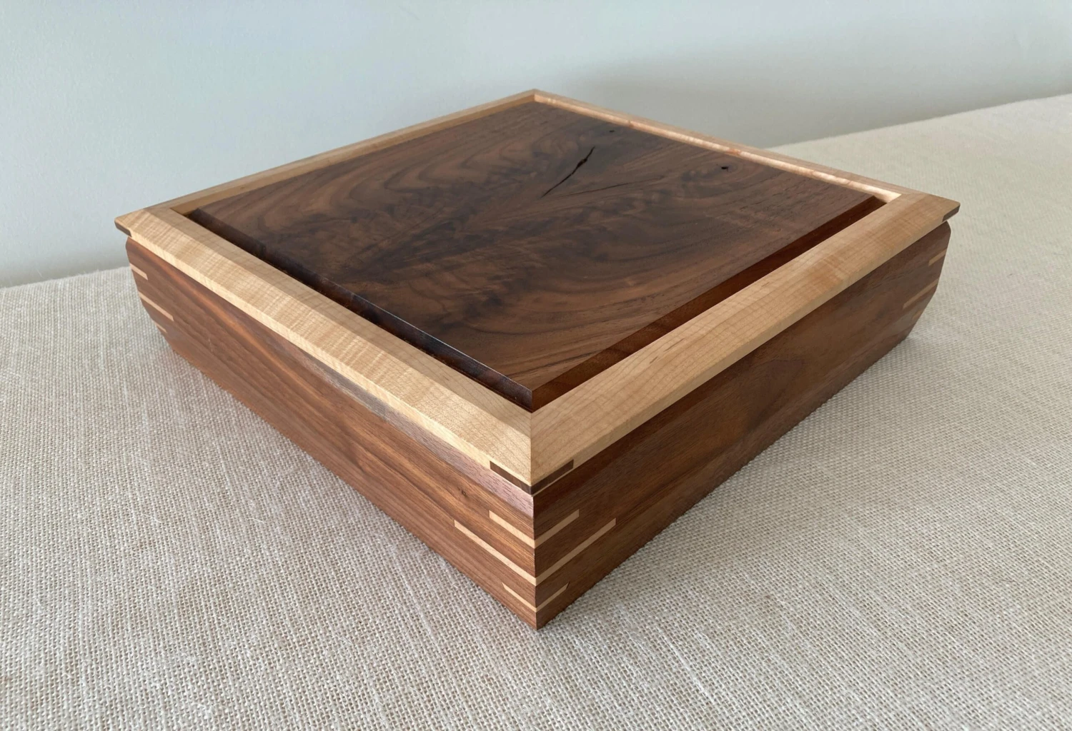 Vintage Artisan Hand Made Inlay Exotic Wood Dresser Or Jewelry Box 2 Vintage Artisan Hand Made Inlay Exotic Wood Dresser Or Jewelry Box - Image 2