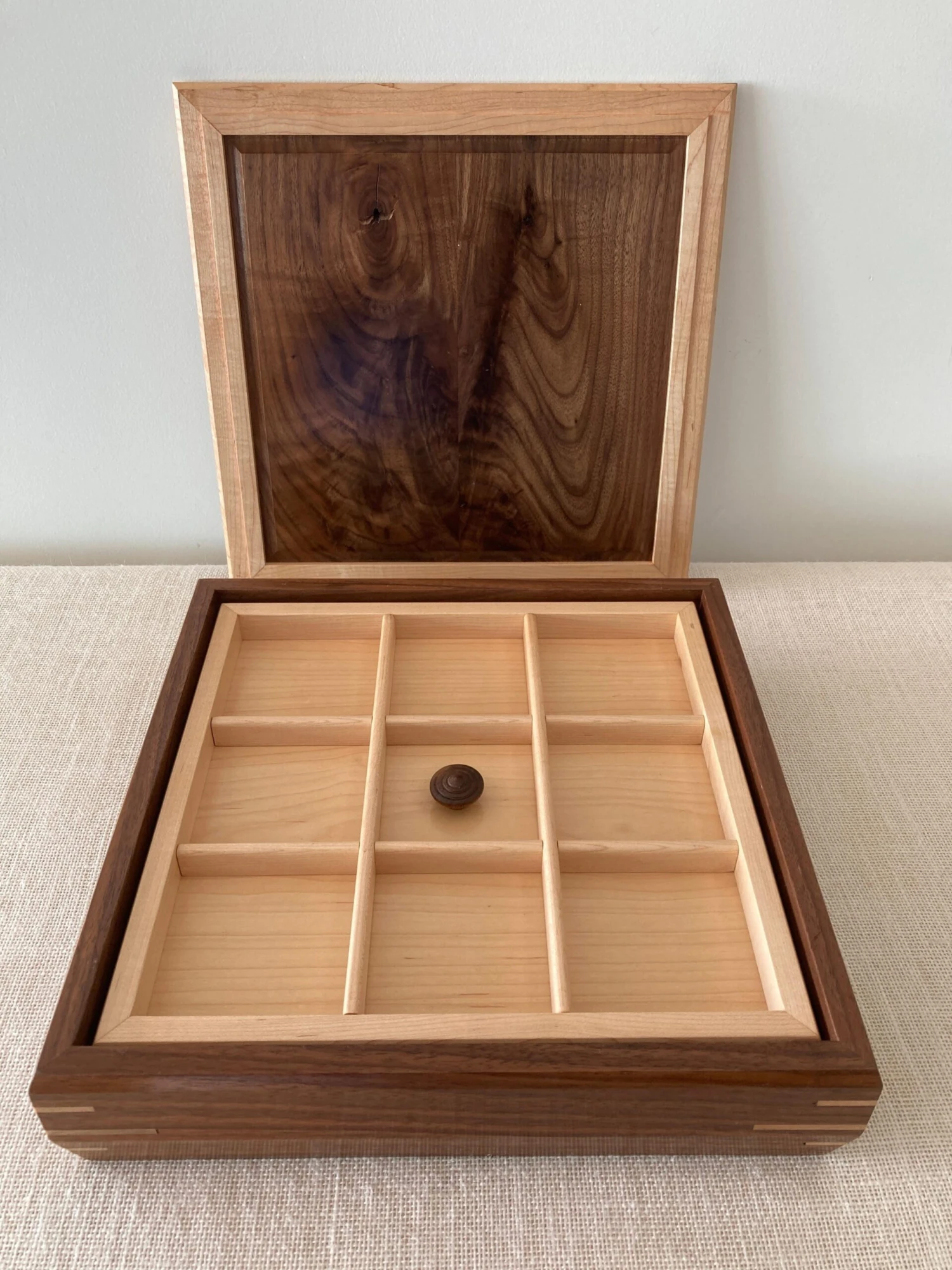 Vintage Artisan Hand Made Inlay Exotic Wood Dresser Or Jewelry Box 6 Vintage Artisan Hand Made Inlay Exotic Wood Dresser Or Jewelry Box - Image 6