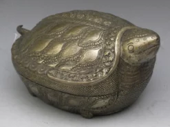 Vintage Asian Betel Nut Silver Turtle Box 11 Vintage Asian Betel Nut Silver Turtle Box -Chairish Shop vintage asian betel nut silver turtle box 5286