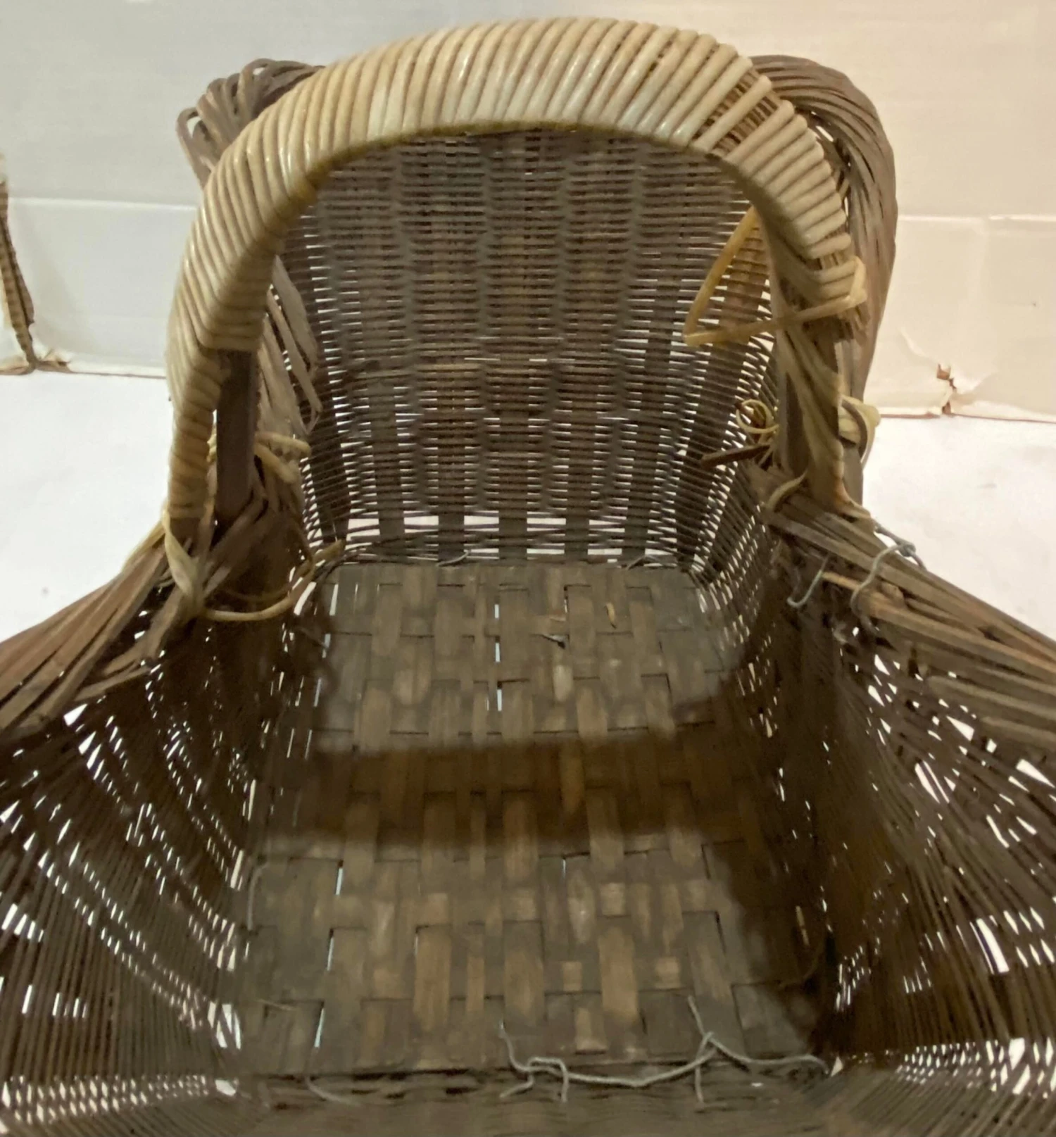 Vintage Asian Rustic Basket 3 Vintage Asian Rustic Basket - Image 3