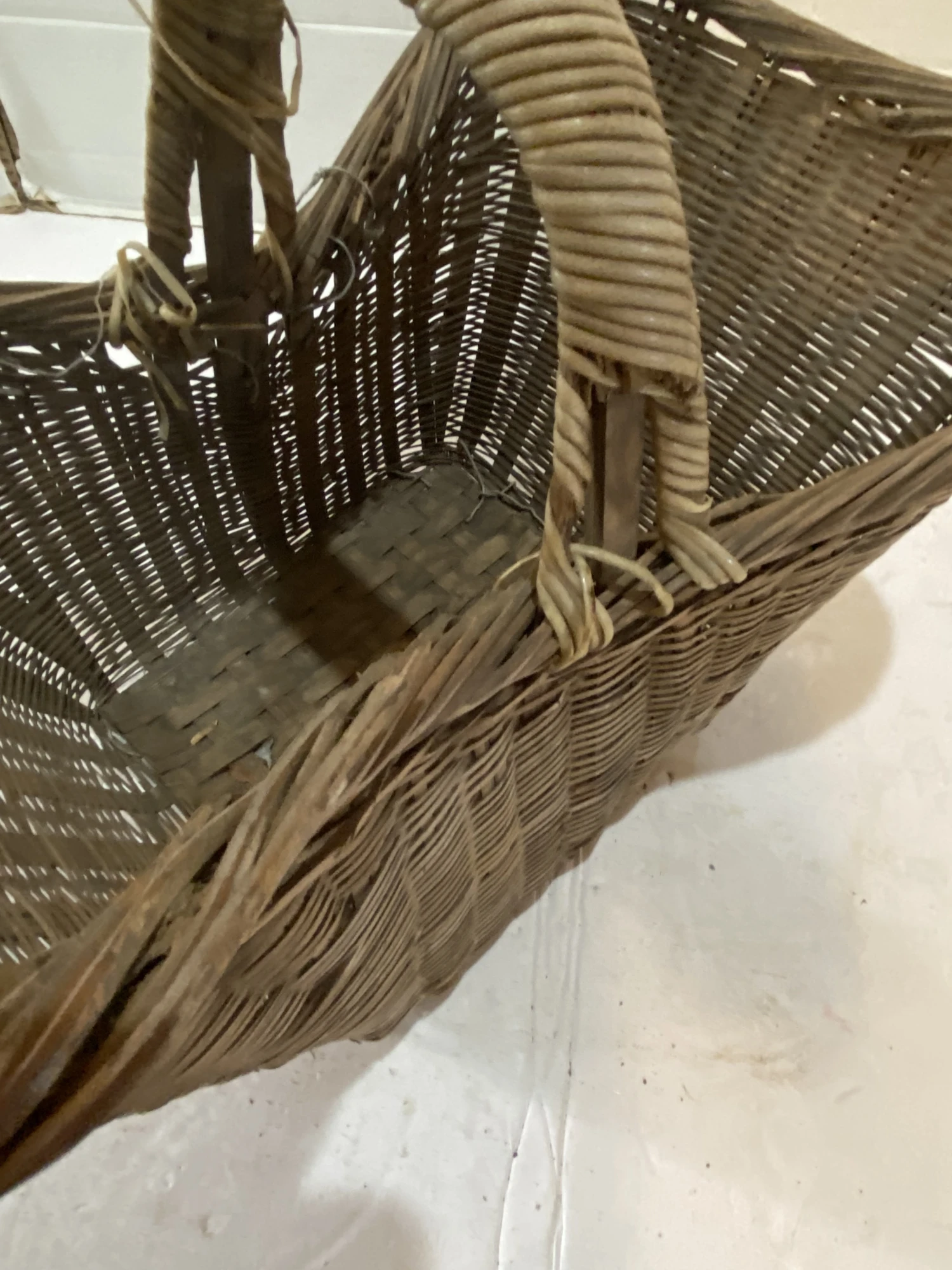 Vintage Asian Rustic Basket 6 Vintage Asian Rustic Basket - Image 6