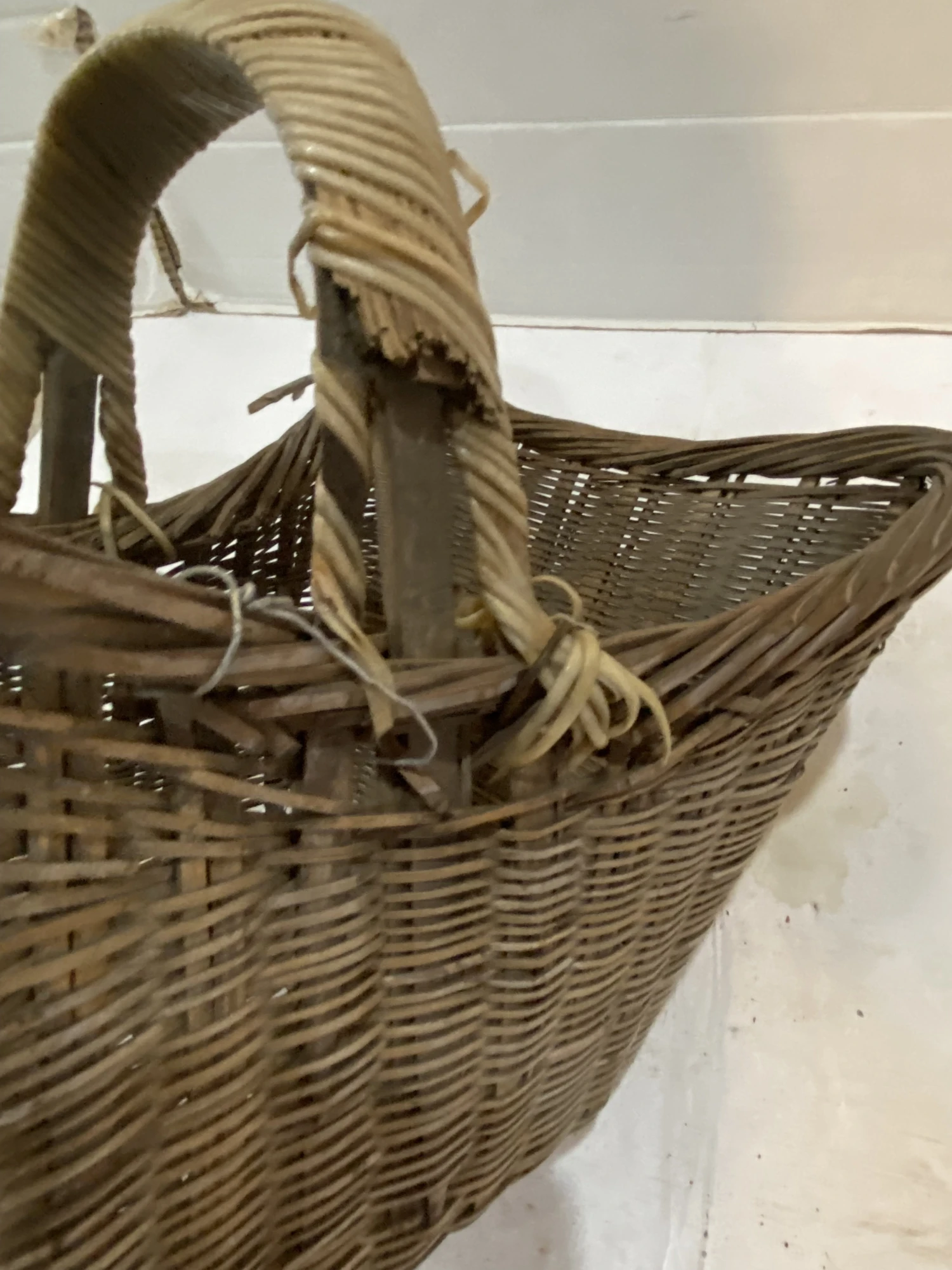 Vintage Asian Rustic Basket 10 Vintage Asian Rustic Basket - Image 10