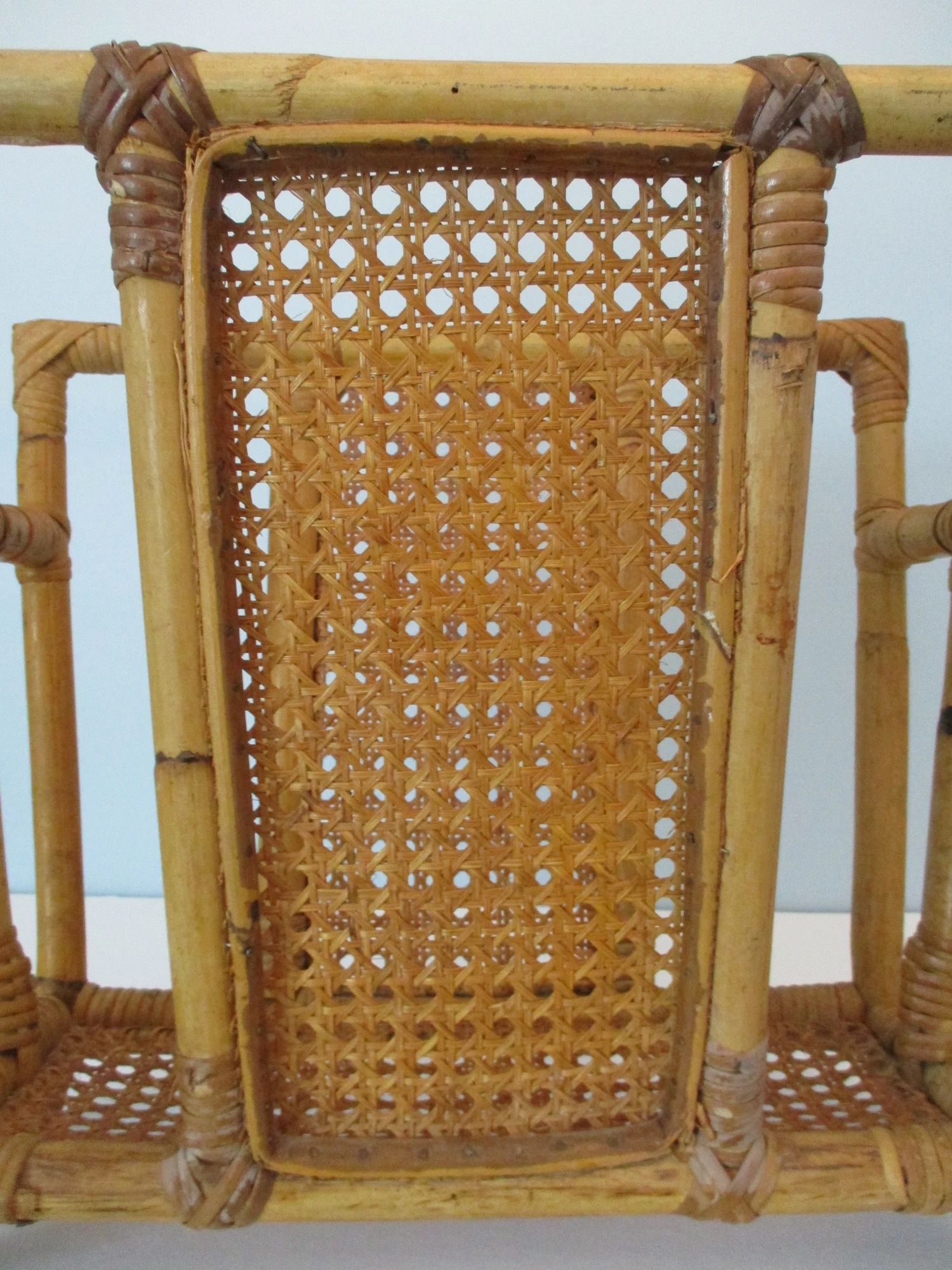 Vintage Bamboo And Rattan Magazine Rack 6 Vintage Bamboo And Rattan Magazine Rack - Image 6