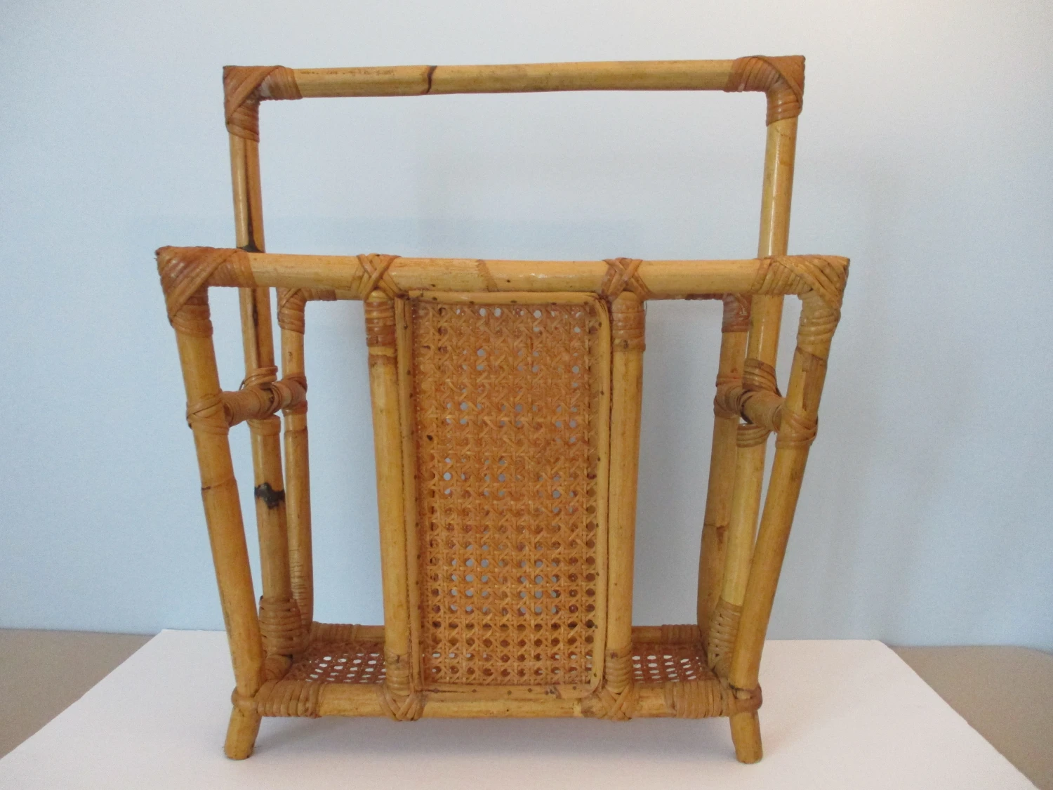 Vintage Bamboo And Rattan Magazine Rack 10 Vintage Bamboo And Rattan Magazine Rack - Image 10