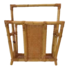 Vintage Bamboo And Rattan Magazine Rack