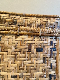 Vintage Bamboo Rattan Footed Large Lidded Basket 15 Vintage Bamboo Rattan Footed Large Lidded Basket -Chairish Shop vintage bamboo rattan footed large lidded basket 8841 scaled