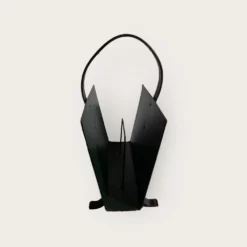 Vintage Black Magazine Rack In The Style Of Jacques Adnet, 1940s -Chairish Shop vintage black magazine rack in the style of jacques adnet 1940s 9024