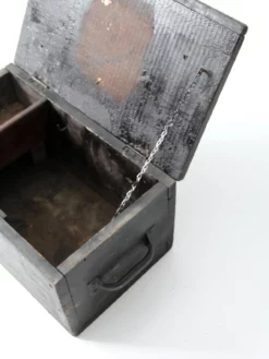 Vintage Black Wooden Tool Box 15 Vintage Black Wooden Tool Box -Chairish Shop vintage black wooden tool box 9624