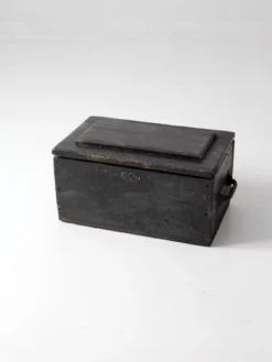 Vintage Black Wooden Tool Box 12 Vintage Black Wooden Tool Box -Chairish Shop vintage black wooden tool box 9792