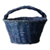 Vintage Blue Harvest Basket