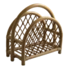 Vintage Boho Bamboo Magazine Rack