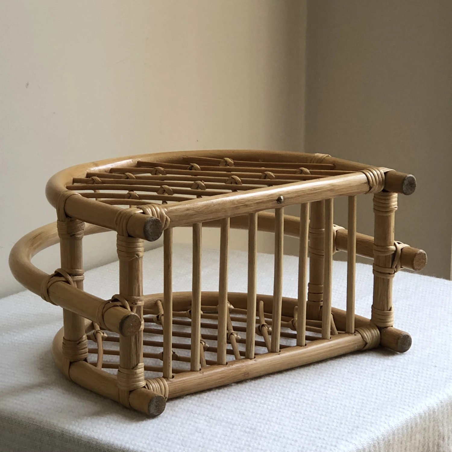 Vintage Boho Bamboo Magazine Rack 7 Vintage Boho Bamboo Magazine Rack - Image 7