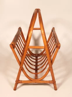 Vintage Boho Chic Bamboo Magazine Rack -Chairish Shop vintage boho chic bamboo magazine rack 4328 scaled