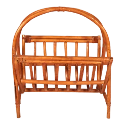 Vintage Boho Chic Bamboo Magazine Rack