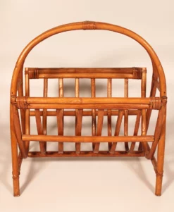 Vintage Boho Chic Bamboo Magazine Rack -Chairish Shop vintage boho chic bamboo magazine rack 8299 scaled
