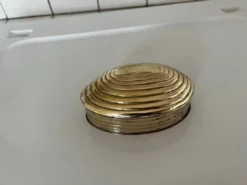 Vintage Brass Shell Trinket Box -Chairish Shop vintage brass shell trinket box 5855 scaled