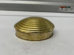 Vintage Brass Shell Trinket Box -Chairish Shop vintage brass shell trinket box 8042 scaled