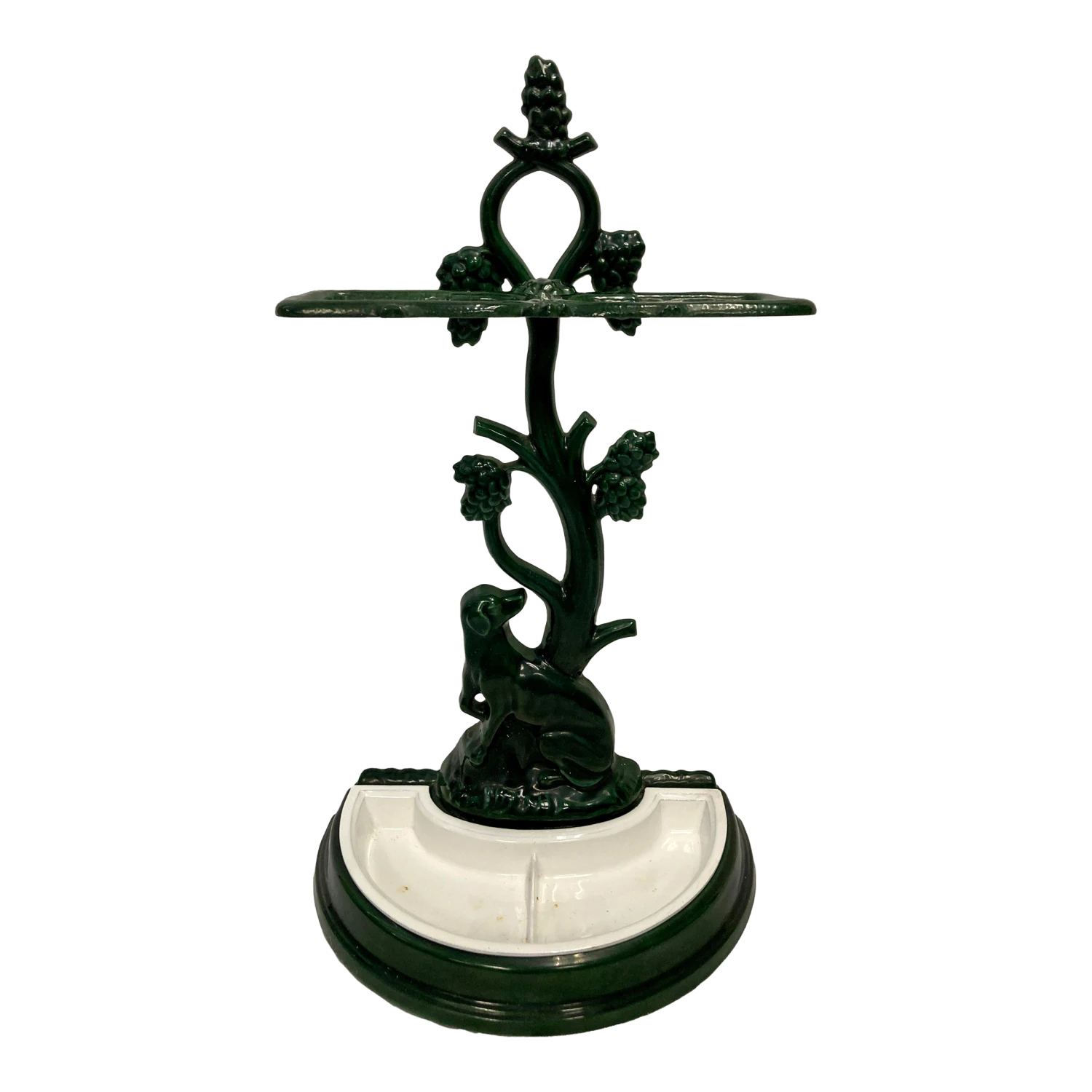 Vintage Cast Iron Dog Umbrella Stand 1 Vintage Cast Iron Dog Umbrella Stand