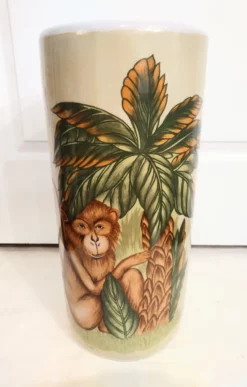 Vintage Ceramic Palm Beach Regency Tropical Monkey Palm Tree Umbrella Stand Holder 9 Vintage Ceramic Palm Beach Regency Tropical Monkey Palm Tree Umbrella Stand Holder -Chairish Shop vintage ceramic palm beach regency tropical monkey palm tree umbrella stand holder 6385 scaled