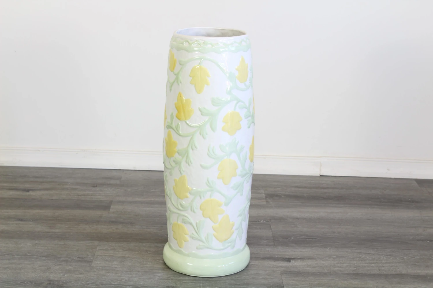 Vintage Ceramic Umbrella Stand With Floral Motif 6 Vintage Ceramic Umbrella Stand With Floral Motif - Image 6
