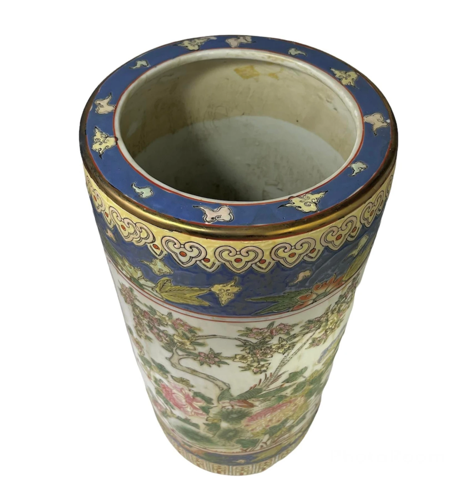 Vintage Chinese Porcelain Umbrella Stand 6 Vintage Chinese Porcelain Umbrella Stand - Image 6