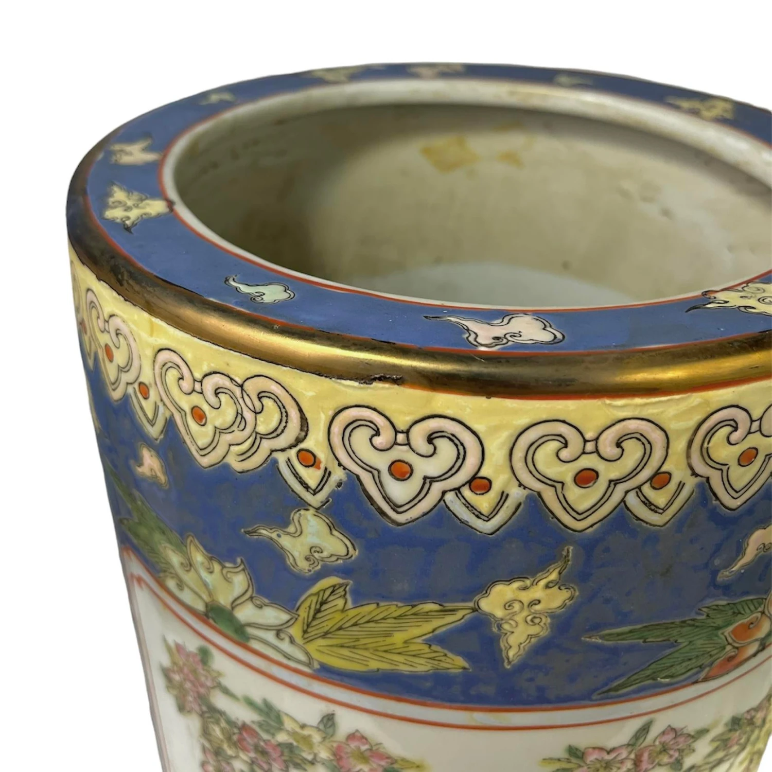 Vintage Chinese Porcelain Umbrella Stand 5 Vintage Chinese Porcelain Umbrella Stand - Image 5