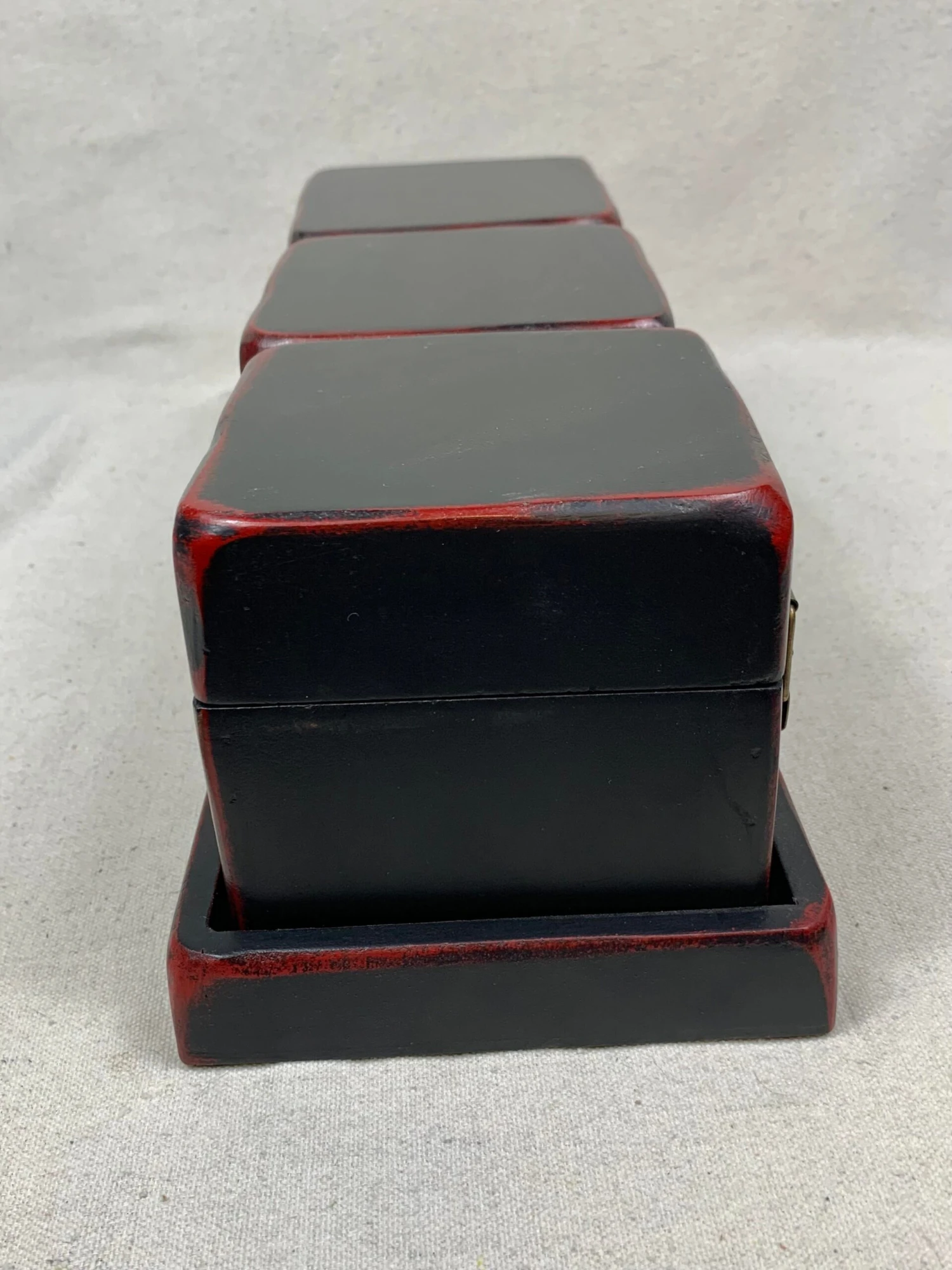 Vintage Chinoiserie Style Boxes With Tray-Four Pieces 6 Vintage Chinoiserie Style Boxes With Tray-Four Pieces - Image 6