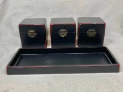 Vintage Chinoiserie Style Boxes With Tray-Four Pieces 15 Vintage Chinoiserie Style Boxes With Tray-Four Pieces -Chairish Shop vintage chinoiserie style boxes with tray four pieces 8423 scaled