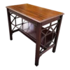 Vintage Chippendale Style Mahagony Book Rack Occasional Table