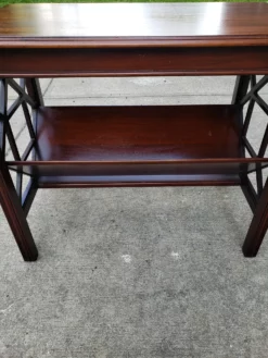 Vintage Chippendale Style Mahagony Book Rack Occasional Table -Chairish Shop vintage chippendale style mahagony book rack occasional table 2773