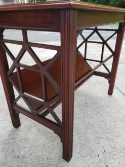 Vintage Chippendale Style Mahagony Book Rack Occasional Table -Chairish Shop vintage chippendale style mahagony book rack occasional table 3931
