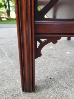 Vintage Chippendale Style Mahagony Book Rack Occasional Table -Chairish Shop vintage chippendale style mahagony book rack occasional table 8751