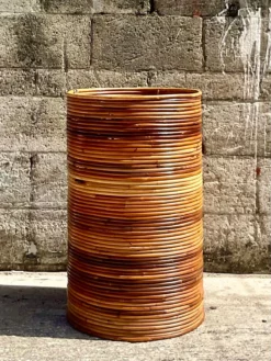 Vintage Coastal Pencil Reed Tall Basket -Chairish Shop vintage coastal pencil reed tall basket 3130