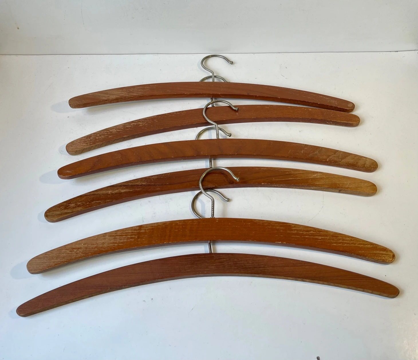 Vintage Danish Teak Coat Hangers, 1960s, Set Of 6 4 Vintage Danish Teak Coat Hangers, 1960s, Set Of 6 - Image 4
