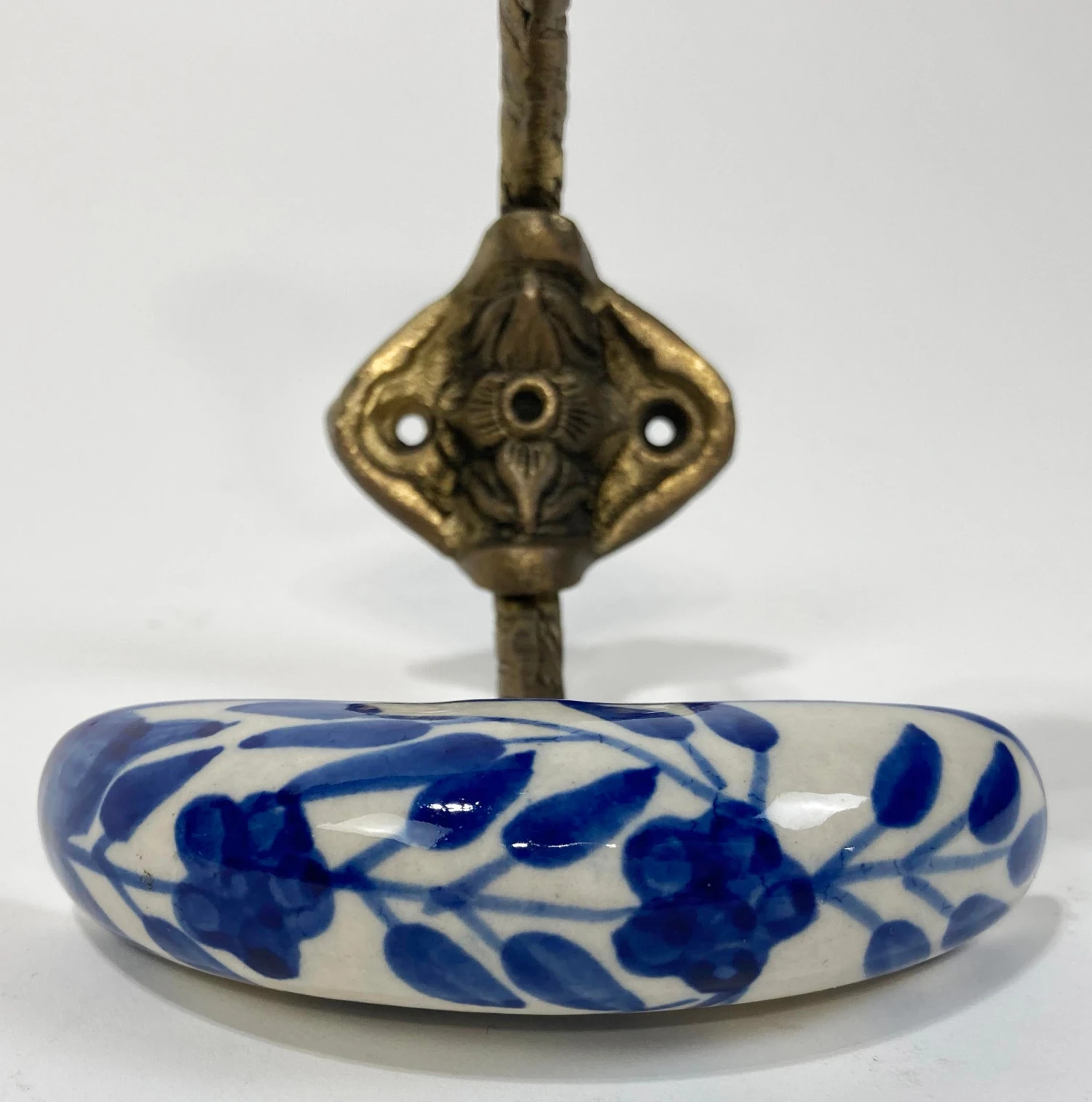 Vintage Delft Style Hat Or Coat Wall Hook 6 Vintage Delft Style Hat Or Coat Wall Hook - Image 6